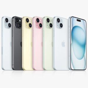 Nieuw iPhone 15 Zwart/Roze/Geel/Blauw 128GB/100% accu